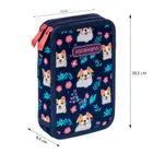 Astrabag, piórnik rozkładany, podwójny, z wyposażeniem, Dear Puppy