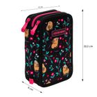Astrabag, piórnik rozkładany, potrójny, z wyposażeniem, Flower Capy