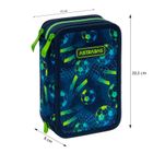 Astrabag, piórnik rozkładany, potrójny, z wyposażeniem, Football