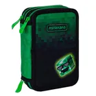 Astrabag, piórnik rozkładany, potrójny, z wyposażeniem, Pixel Hero