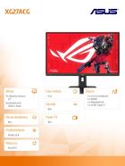 Asus, ROG monitor gamingowy, 27", XG27ACG, F-IPS, HDMI, DP, USB-C