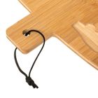 Atmosphera, bambusowa deska w kształcie choinki, z nożem do sera