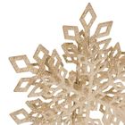 Atmosphera, czubek na choinkę, płatek śniegu, metalowy, 20 cm