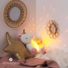 Atmosphera for kids, Jednorożec, pluszowy projektor ze światłem, 38 cm