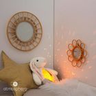 Atmosphera for kids, Króliczek, pluszowy projektor ze światłem, 34 cm