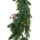Atmosphera, girlanda świąteczna, choinka z jagodami i szyszkami, 180 cm