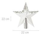 Atmosphera, gwiazda na czubek choinki, 22 cm