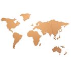 Atmosphera, mapa świata na ścianę do zaznaczania miejsc, 102-50 cm, korkowa