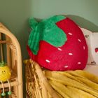 Atmosphera, poduszka w kształcie truskawki, fruity, 40-40 cm