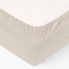Atmosphera, prześcieradło z gumką, 160-200 cm, bawełniane, beżowe