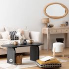 Atmosphera, pufa baranek z sosnowymi nogami boucl, 41-35-41.5 cm