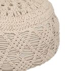 Atmosphera, pufa, Macrama, siedzisko boho, Ø 44 cm