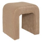 Atmosphera, Sevi, stołek łuk sztruksowy, 43 cm