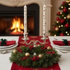 Atmosphera, świece stołowe, świąteczny wzór, 2 szt.