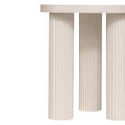 Atmosphera, Tella, stolik kawowy okrągły, kremowy, średnica 40 cm