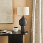 Atmosphera, Yulia, lampa stołowa z ceramiczną podstawą, 59 cm