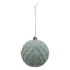 Atmosphera, zestaw bombek z brokatowym wzorem, 8 cm