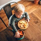 Avanchy, Baby, bambusowy talerz z przyssawką i przegródkami, Blue