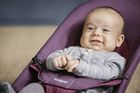 BabyBjörn, Balance Soft, leżaczek, bordowy