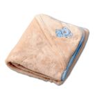 BabyMatex, kocyk z kapturkiem, koala, beżowy, 95-95 cm