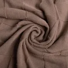 Babymatex, Kwadraty, kocyk bawełniany, brązowy, 80-100 cm