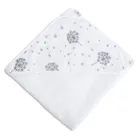 Babymatex, Maxi, niemowlęce okrycie kąpielowe frotte, biały, 100-100 cm