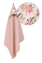 BabyMatex, okrycie kąpielowe, muślin design, róż, 85-85 cm