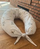 BabyMatex, poduszka do spania i karmienia z tkaniny bawełnianej, moon, ważki,