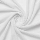 BabyMatex, prześcieradło z gumką, frotte, białe, 70-140 cm