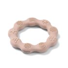 BabyOno, gryzak silikonowy, ring, beżowy