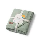 BabyOno, kocyk bawełniany z ociepleniem, szałwiowy, 75-100 cm