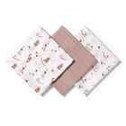 BabyOno, Natural Bamboo, naturalne pieluszki z włókien bambusa, brązowy, 70-70 cm, 3 szt.