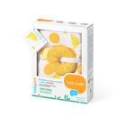 BabyOno, otulacz bambusowy z grzechotką, orange, 120-120 cm