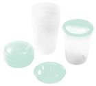 BabyOno, pojemniki do przechowywania pokarmu, 4 szt. + ustnik