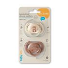 BabyOno, smoczki symetryczne, silikonowe, 0-6 m
