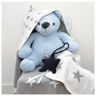 Baby's Only, Star, Otulacz po kąpieli, dwustronny, miętowo-biały, 82-82 cm