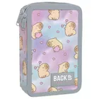 BackUp, piórnik rozkładany, podwójny, z wyposażeniem, Kapibara Dream