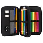 BackUp, piórnik rozkładany, podwójny, z wyposażeniem, Szachownica