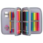 BackUp, piórnik rozkładany, potrójny, z wyposażeniem, Cute Dogs