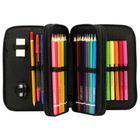 BackUp, piórnik rozkładany, potrójny, z wyposażeniem, Rex