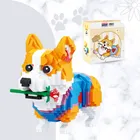 Balody, Pies Corgi z kwiatem, klocki konstrukcyjne, 997 elementów