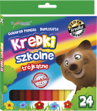 Bambino, kredki ołówkowe, trójkątne, 24 kolory