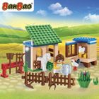 BanBao, Eco Farm, Zagroda dla zwierząt, klocki plastikowe