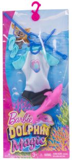 Barbie, Akcesoria wakacyjne, strój kąpielowy + szczeniaczek, zestaw akcesoriów