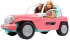 Barbie, auto Jeep i 2 lalki, zestaw