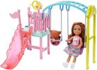 Barbie, Chelsea i huśtawka, zestaw do zabawy z lalką i akcesoriami