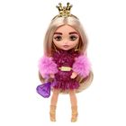 Barbie, Extra Minis, mała lalka, blond włosy + korona