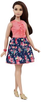 Barbie Fashionistas, Modne przyjaciółki, lalka Curvy, DMF28