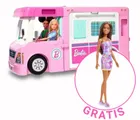 Barbie, Kamper 3w1 + lalka gratis, zestaw promocyjny