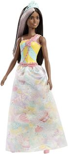 Barbie, lalka księżniczka, brunetka